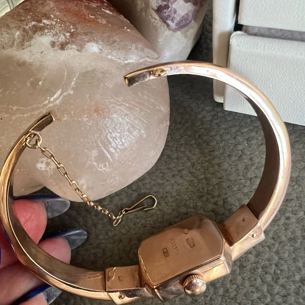 Vintage Rose Gold Women's Bangle Watch - Unbranded